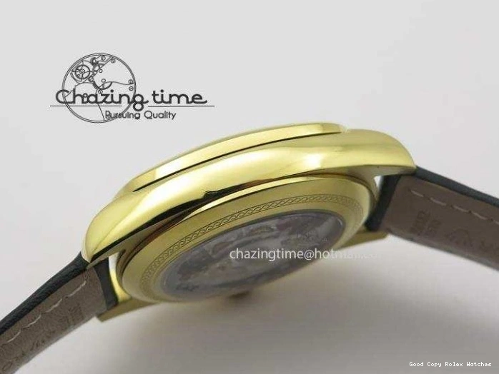 AAA Replica Watches YG On 3879 Numeral Black Leather Cellini Dial A Date Strap Black NewStyle Markers 0101